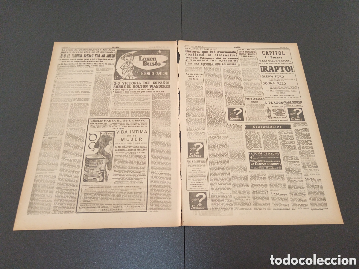 Coleccionismo deportivo: MARCA 15 DE MAYO 1961 - Foto 3