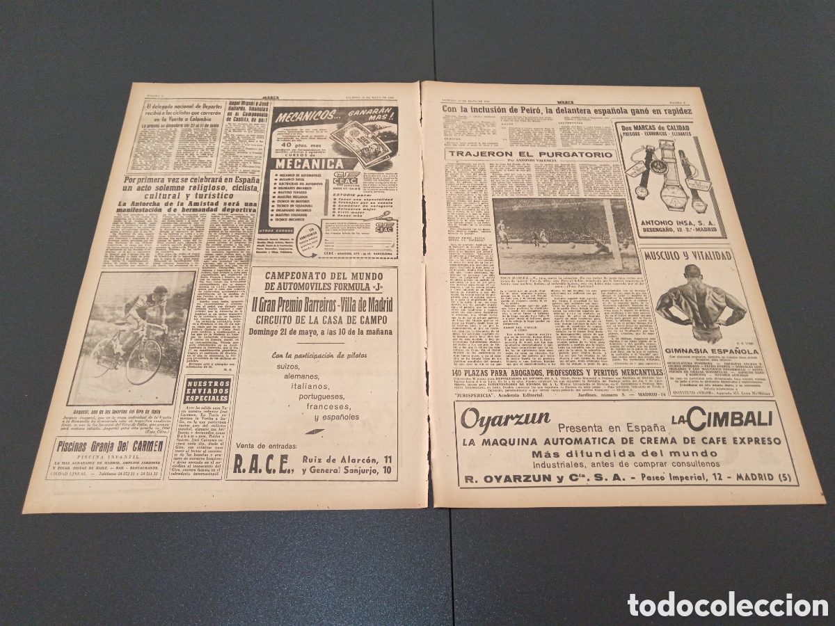 Coleccionismo deportivo: MARCA 19 DE MAYO 1961 - Foto 2