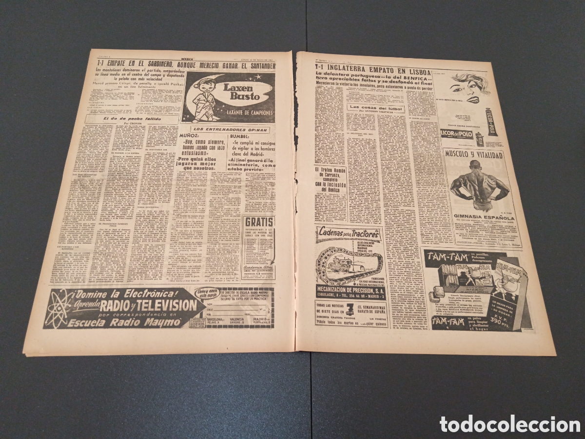 Coleccionismo deportivo: MARCA 22 DE MAYO 1961 - Foto 4