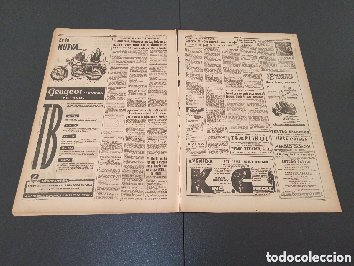Coleccionismo deportivo: MARCA 22 DE MAYO 1961 - Foto 5