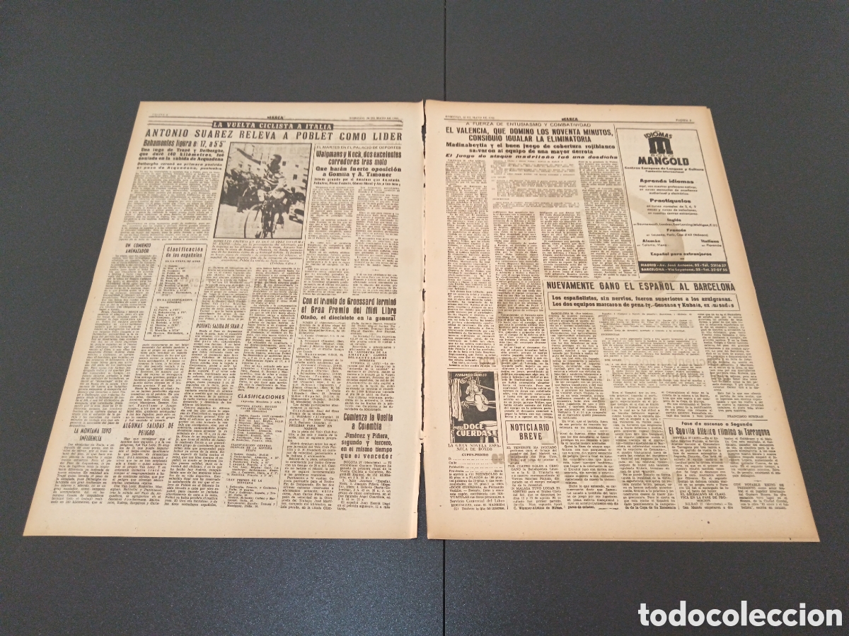 Coleccionismo deportivo: MARCA 28 DE MAYO 1961 - Foto 2