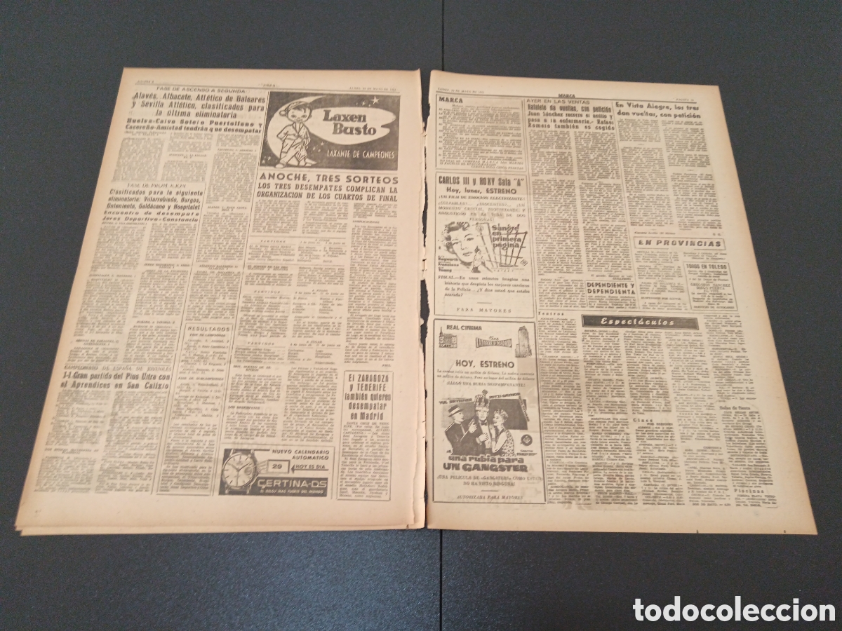 Coleccionismo deportivo: MARCA 29 DE MAYO 1961 - Foto 4