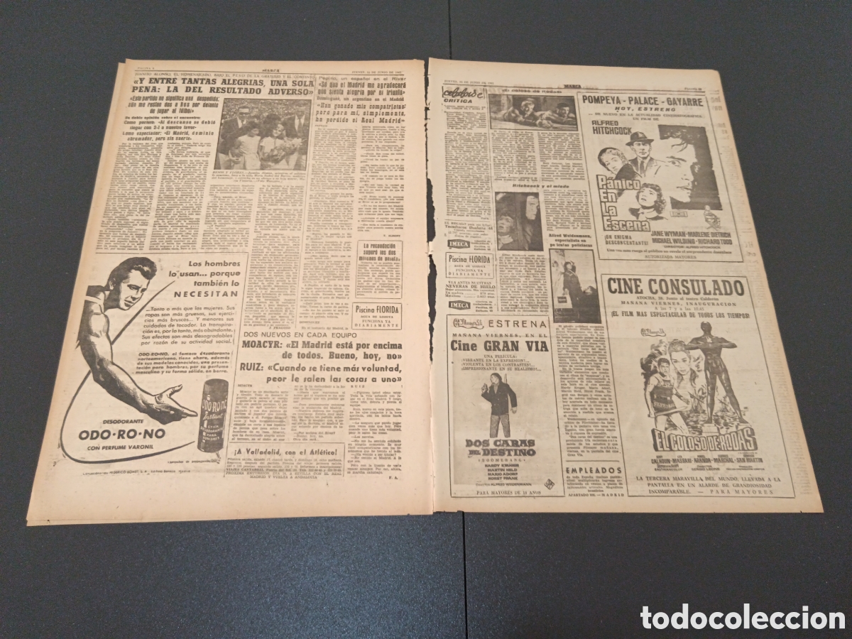 Coleccionismo deportivo: MARCA 15 DE JUNIO 1961 - Foto 3