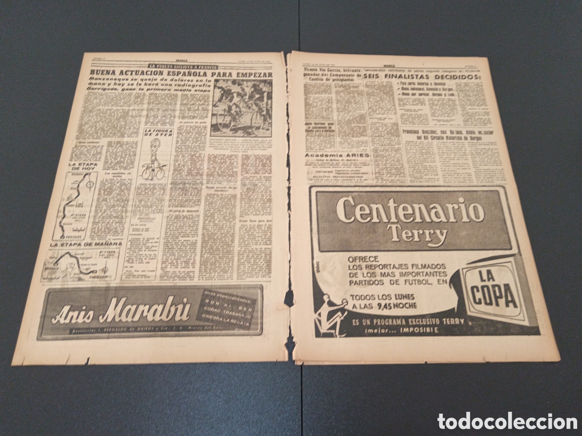 Coleccionismo deportivo: MARCA 26 DE JUNIO 1961 - Foto 2