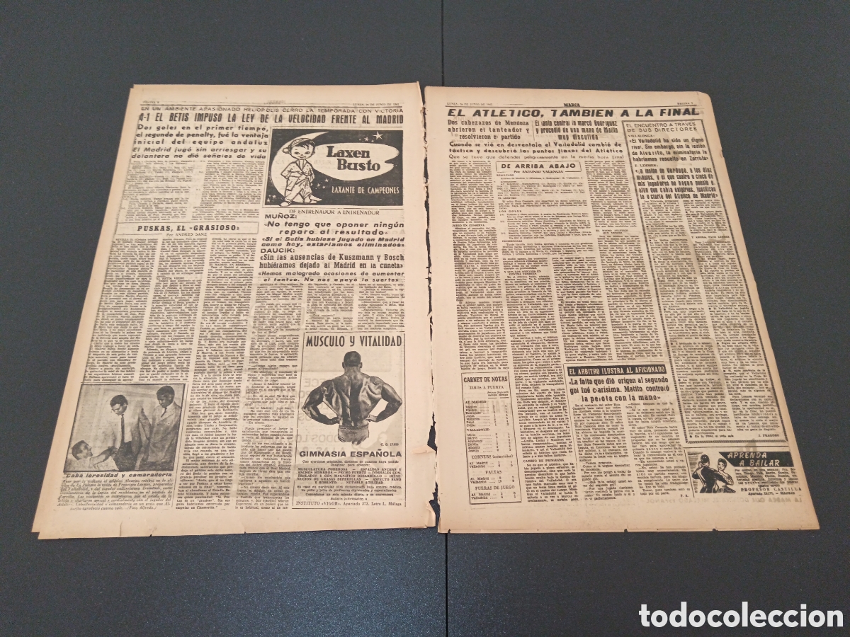 Coleccionismo deportivo: MARCA 26 DE JUNIO 1961 - Foto 3