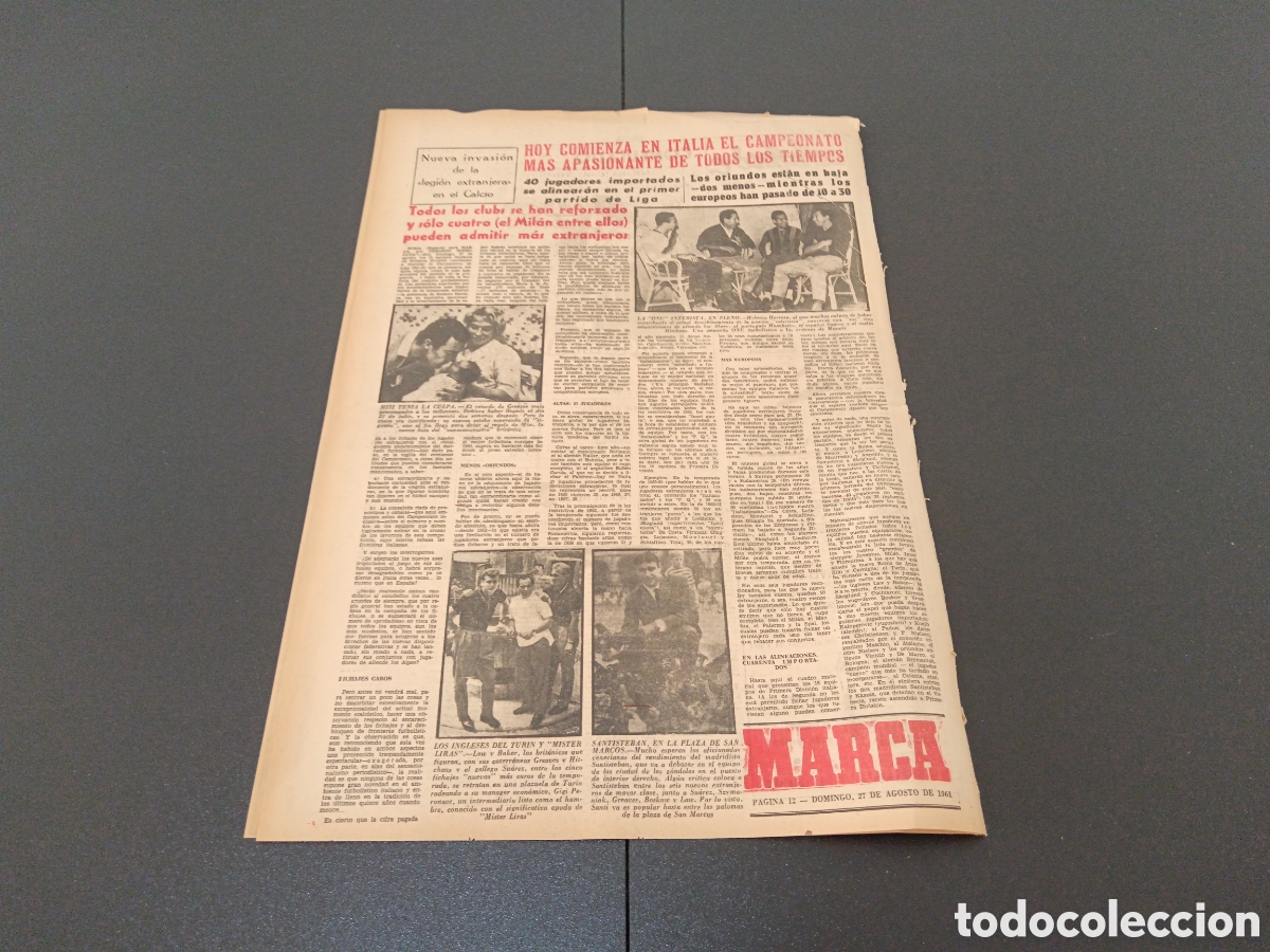Coleccionismo deportivo: MARCA 27 DE AGOSTO 1961 - Foto 4
