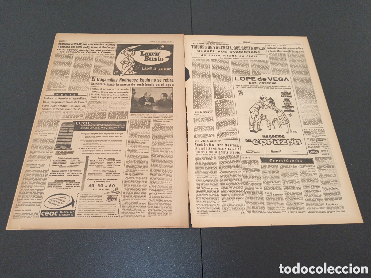 Coleccionismo deportivo: MARCA 28 DE AGOSTO 1961 - Foto 4