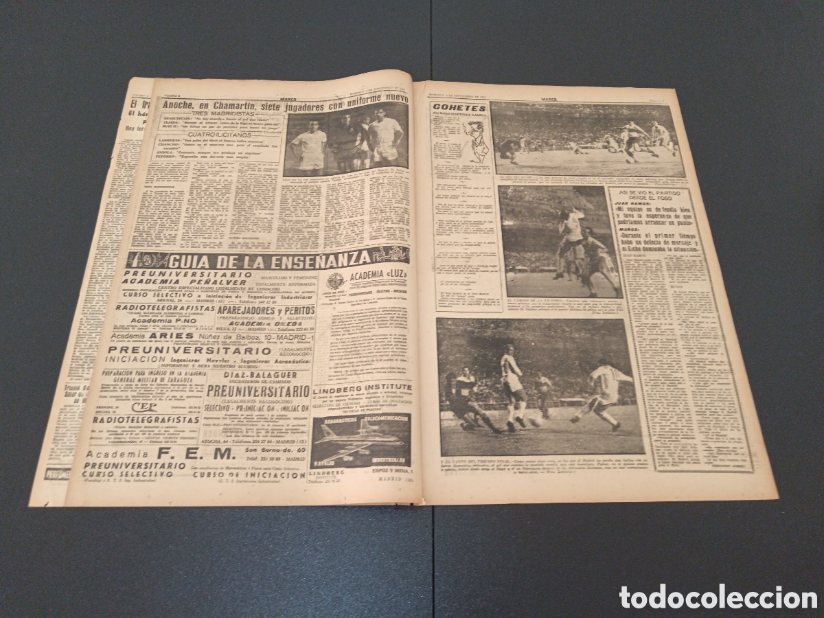 Coleccionismo deportivo: MARCA 03 DE SEPTIEMBRE 1961 - Foto 3
