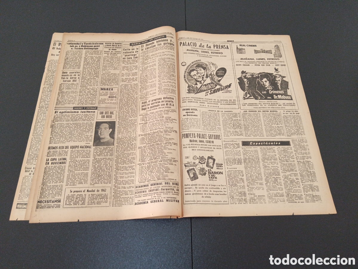 Coleccionismo deportivo: MARCA 03 DE SEPTIEMBRE 1961 - Foto 4