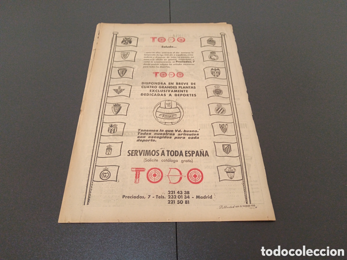 Coleccionismo deportivo: MARCA 03 DE SEPTIEMBRE 1961 - Foto 5