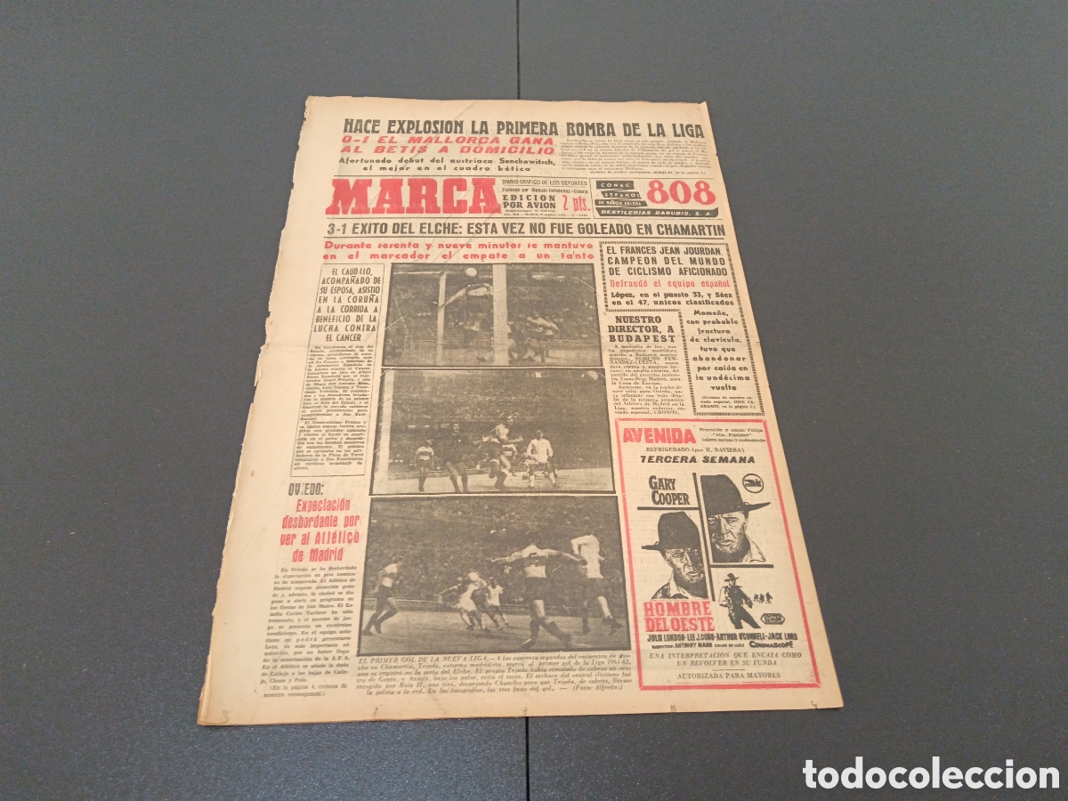 Coleccionismo deportivo: MARCA 03 DE SEPTIEMBRE 1961 - Foto 1