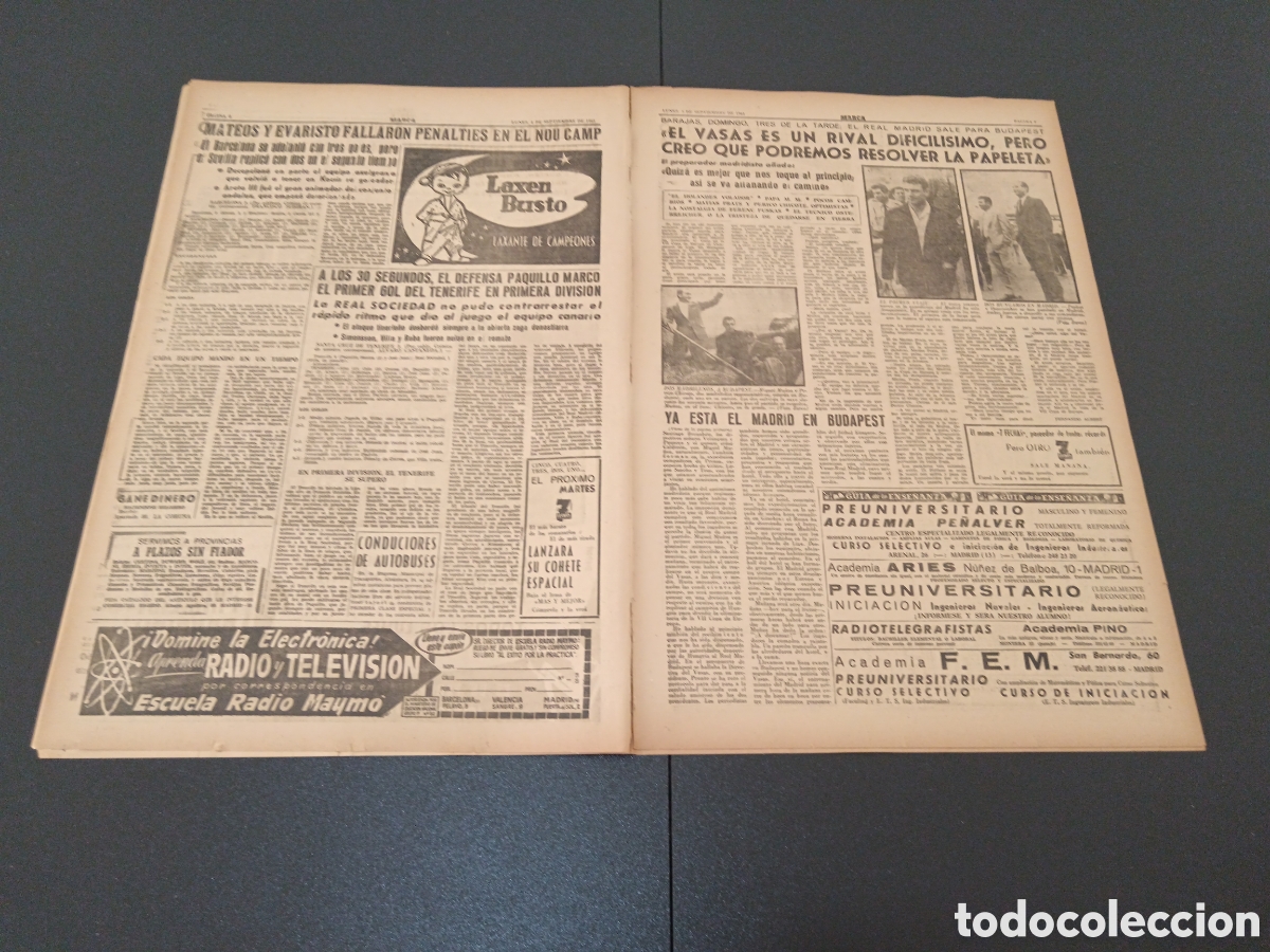 Coleccionismo deportivo: MARCA 04 DE SEPTIEMBRE 1961 - Foto 4