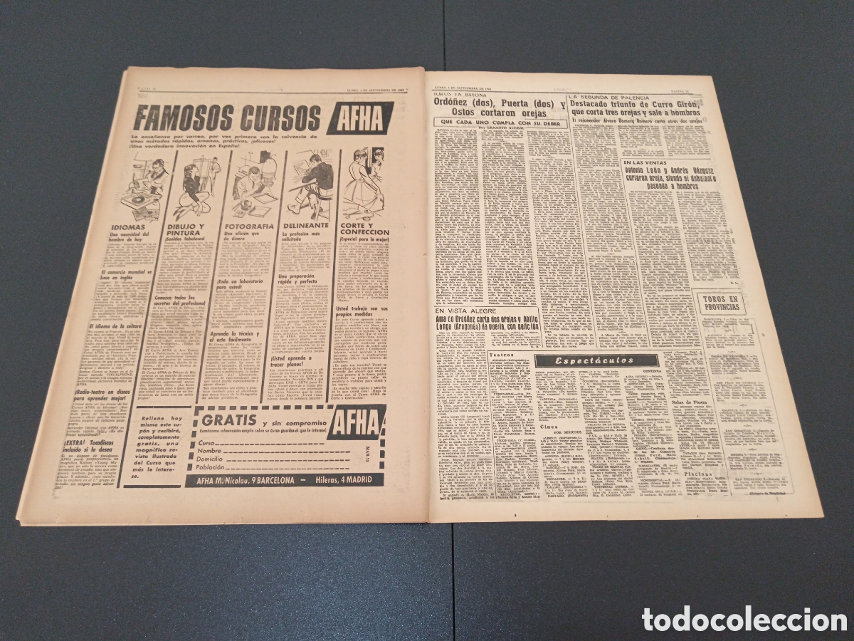 Coleccionismo deportivo: MARCA 04 DE SEPTIEMBRE 1961 - Foto 7