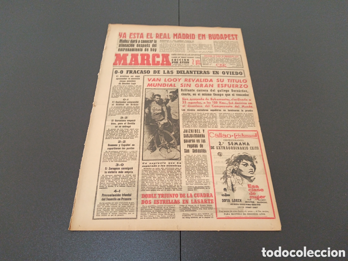 Coleccionismo deportivo: MARCA 04 DE SEPTIEMBRE 1961 - Foto 1