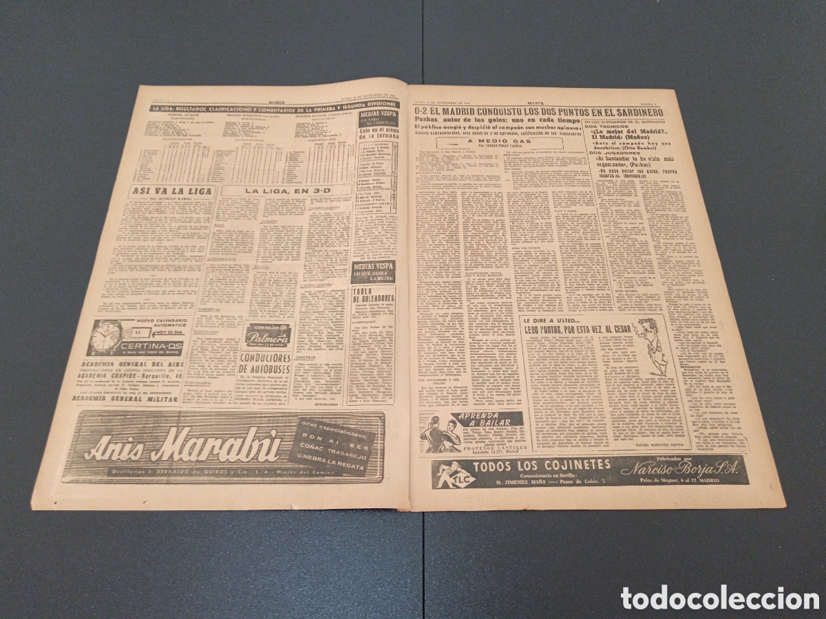 Coleccionismo deportivo: MARCA 11 DE SEPTIEMBRE 1961 - Foto 2