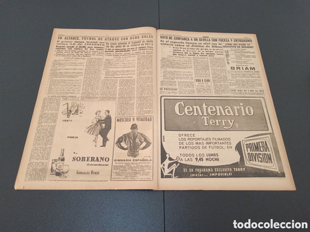 Coleccionismo deportivo: MARCA 11 DE SEPTIEMBRE 1961 - Foto 3