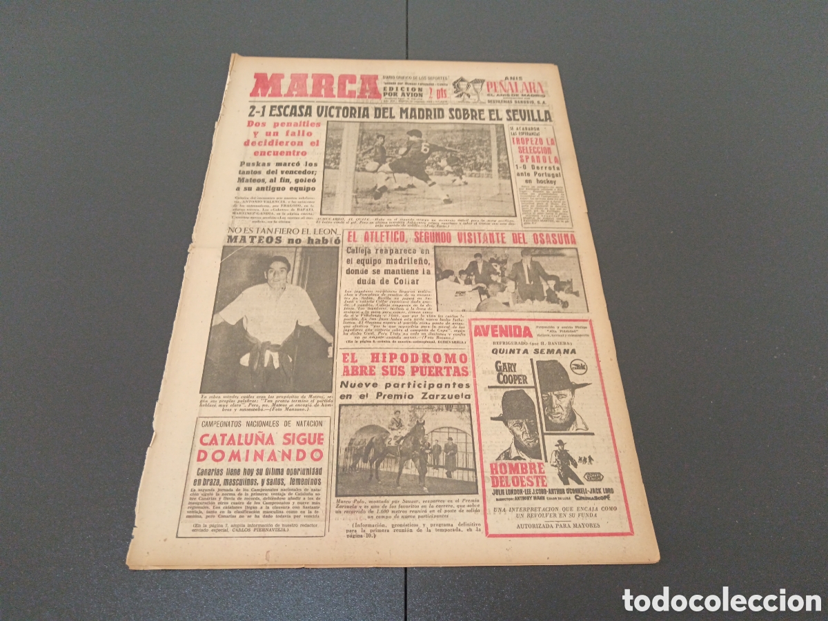 Coleccionismo deportivo: MARCA 17 DE SEPTIEMBRE 1961 - Foto 1