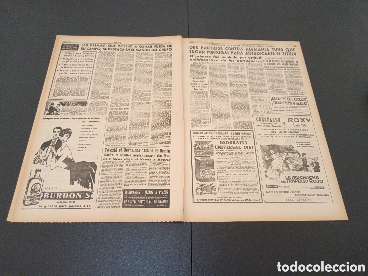 Coleccionismo deportivo: MARCA 18 DE SEPTIEMBRE 1961 - Foto 5
