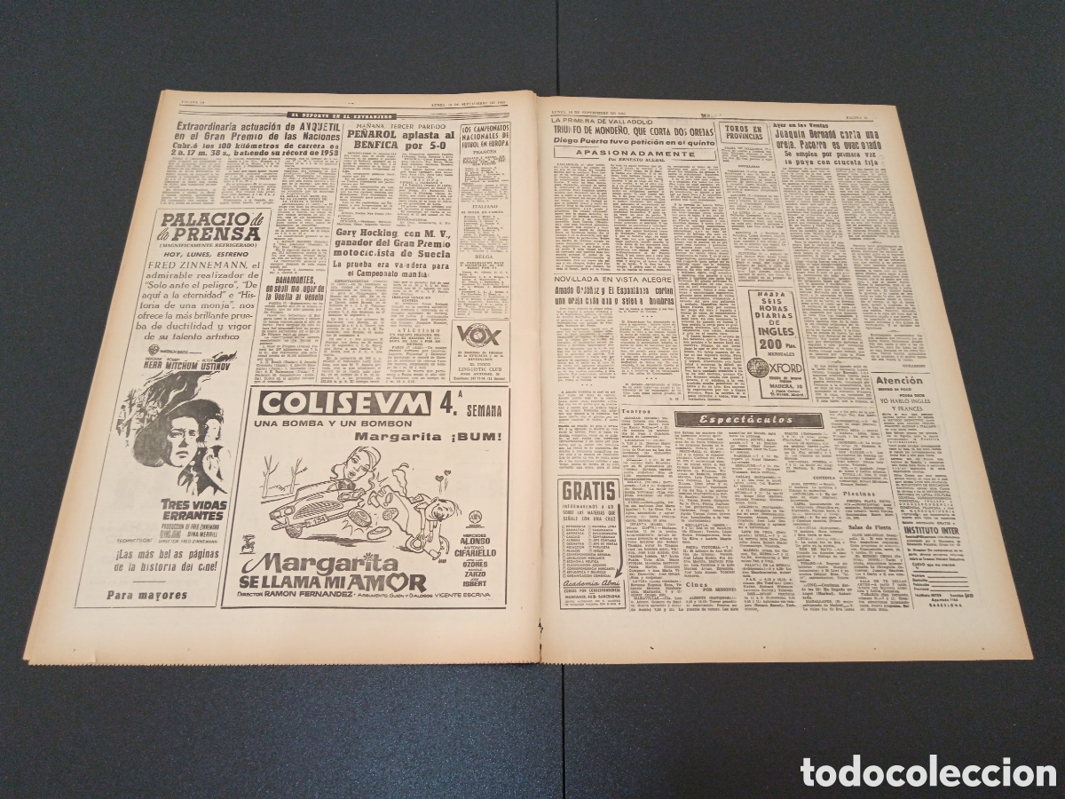 Coleccionismo deportivo: MARCA 18 DE SEPTIEMBRE 1961 - Foto 6