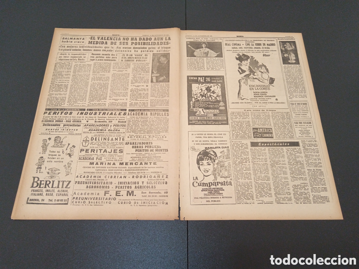 Coleccionismo deportivo: MARCA 24 DE SEPTIEMBRE 1961 - Foto 4