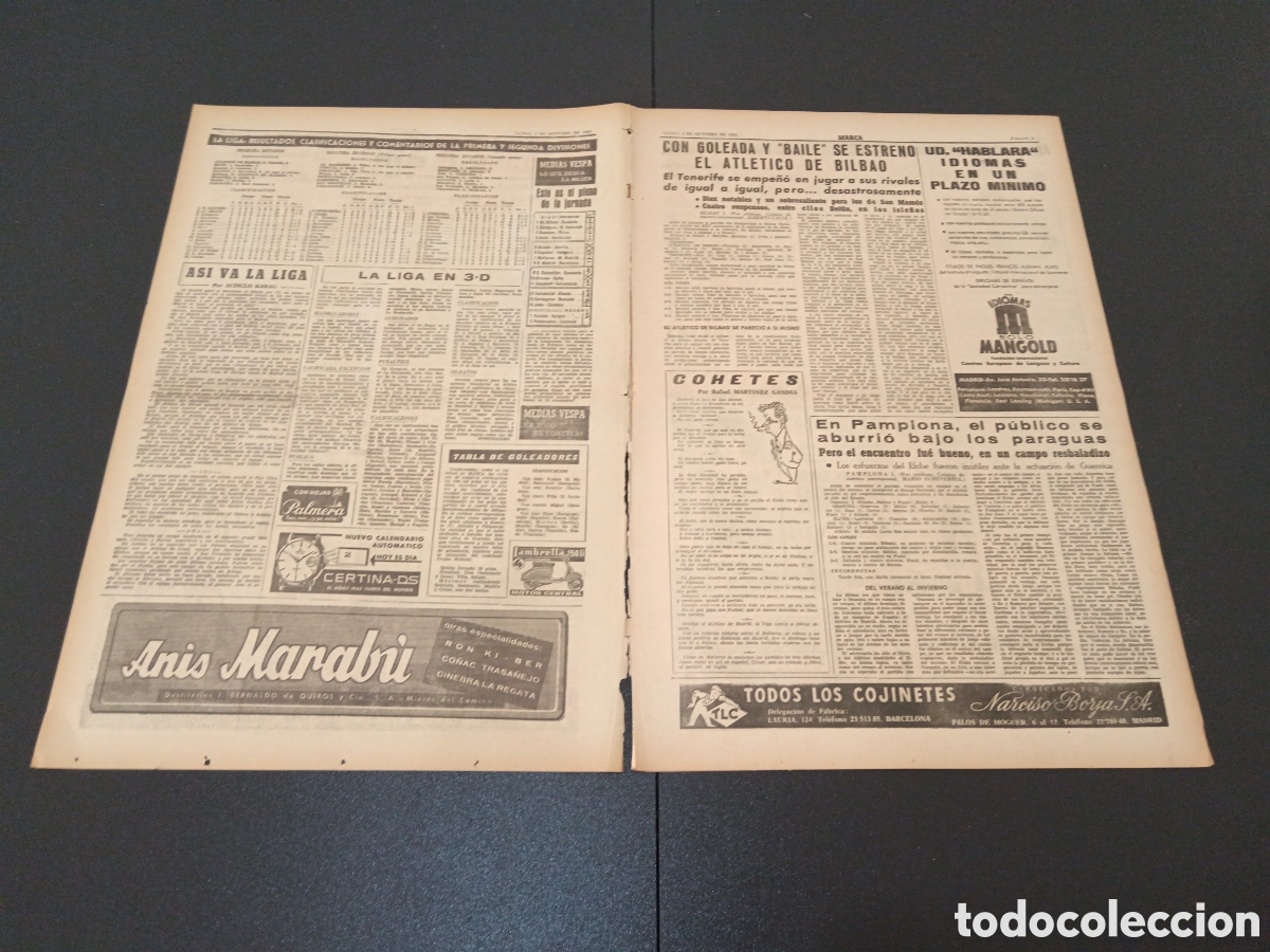 Coleccionismo deportivo: MARCA 02 DE OCTUBRE 1961 - Foto 2