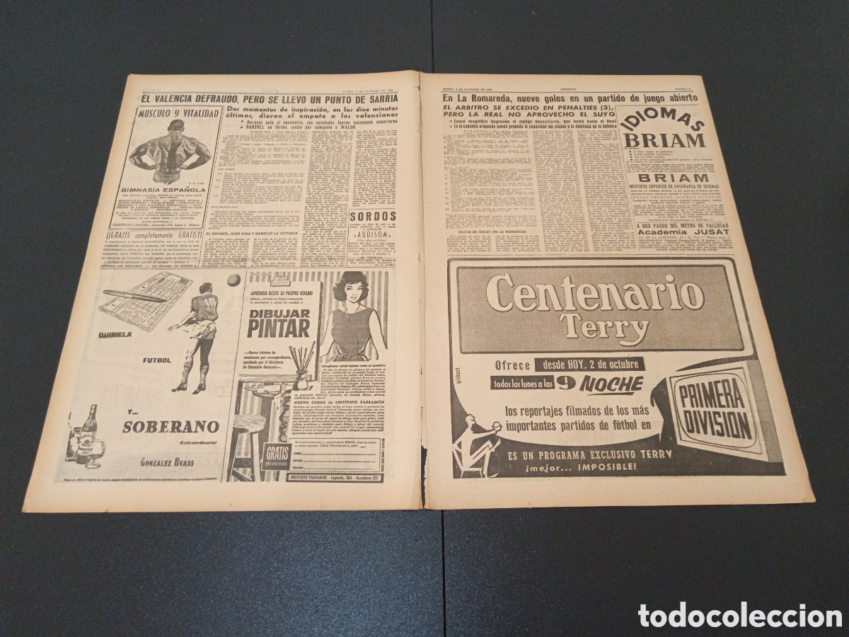 Coleccionismo deportivo: MARCA 02 DE OCTUBRE 1961 - Foto 3