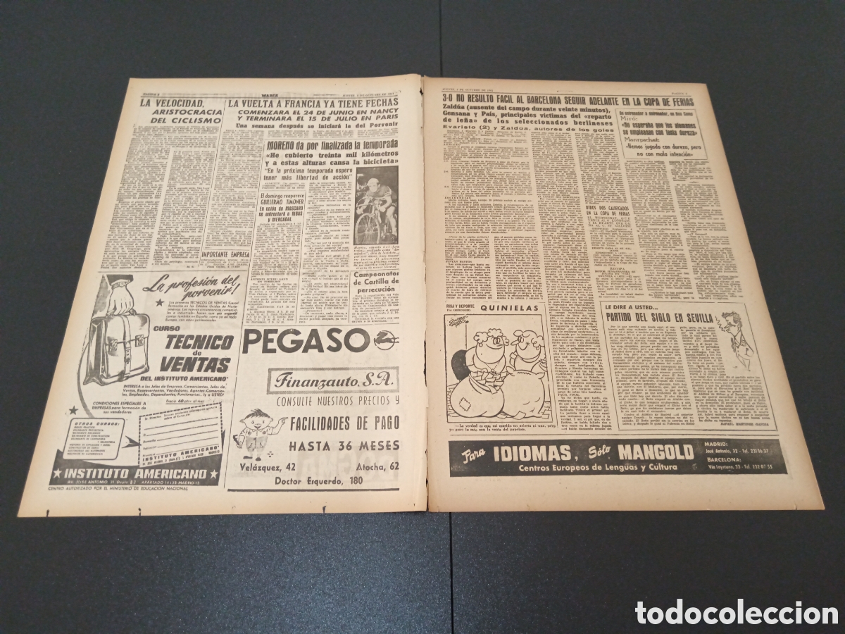 Coleccionismo deportivo: MARCA 05 DE OCTUBRE 1961 - Foto 2