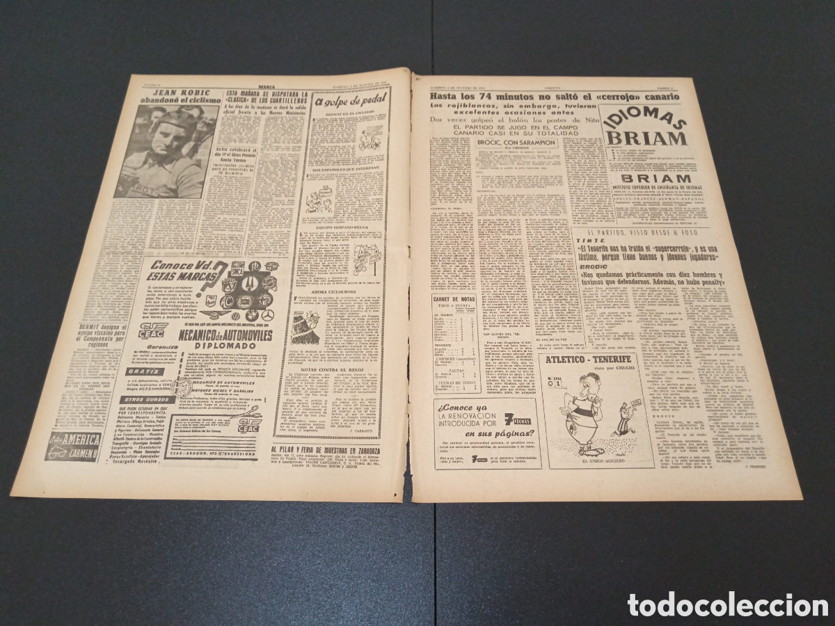 Coleccionismo deportivo: MARCA 08 DE OCTUBRE 1961 - Foto 2