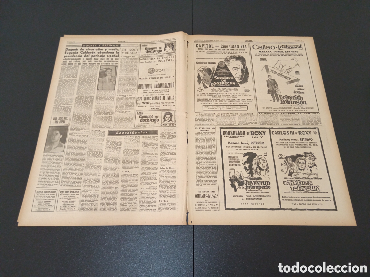 Coleccionismo deportivo: MARCA 08 DE OCTUBRE 1961 - Foto 4