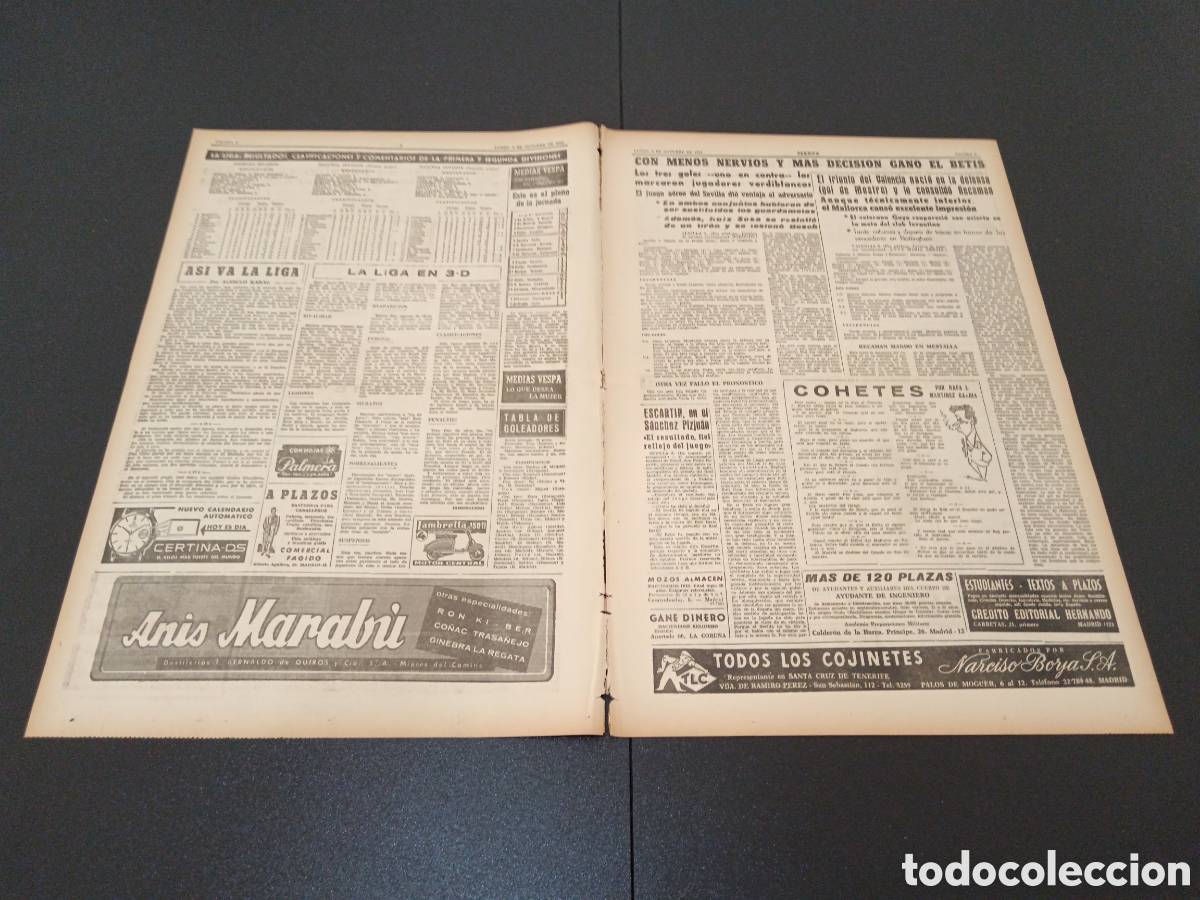 Coleccionismo deportivo: MARCA 09 DE OCTUBRE 1961 - Foto 2