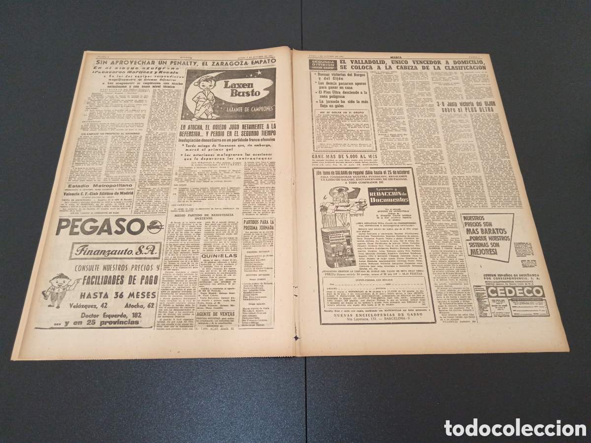 Coleccionismo deportivo: MARCA 09 DE OCTUBRE 1961 - Foto 4
