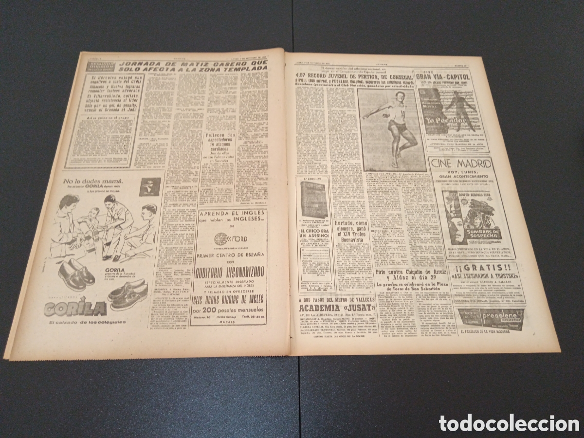 Coleccionismo deportivo: MARCA 09 DE OCTUBRE 1961 - Foto 5
