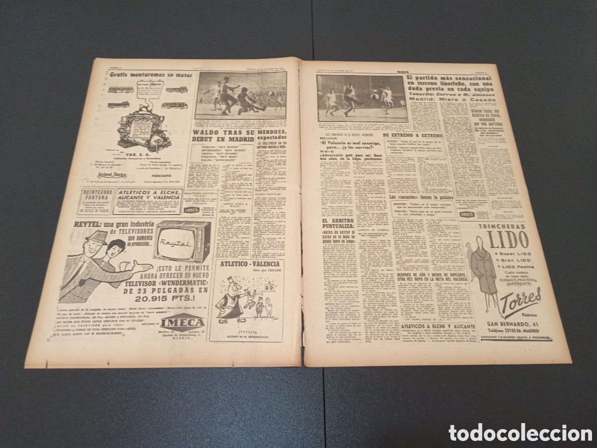 Coleccionismo deportivo: MARCA 12 DE OCTUBRE 1961 - Foto 3