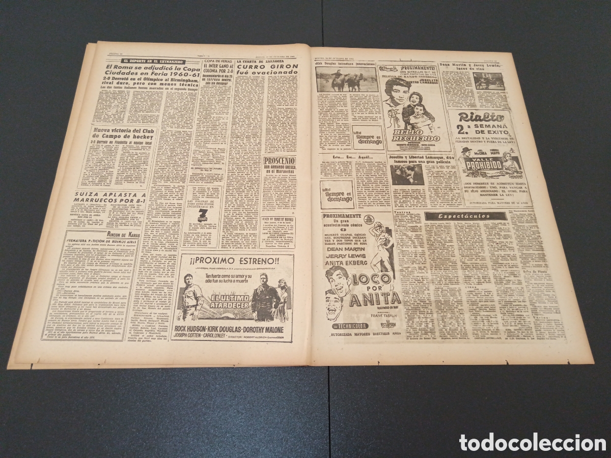Coleccionismo deportivo: MARCA 12 DE OCTUBRE 1961 - Foto 5