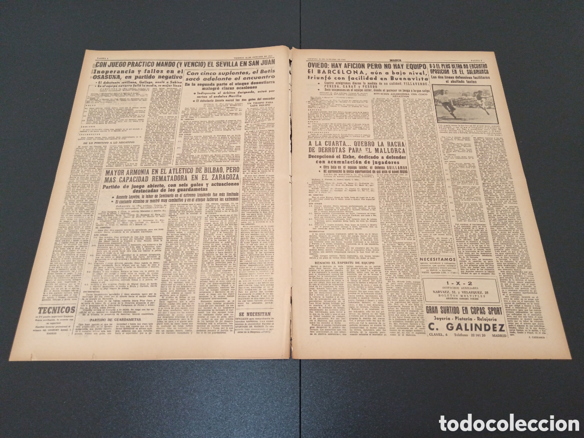 Coleccionismo deportivo: MARCA 13 DE OCTUBRE 1961 - Foto 3