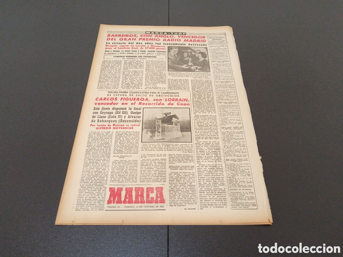 Coleccionismo deportivo: MARCA 13 DE OCTUBRE 1961 - Foto 5