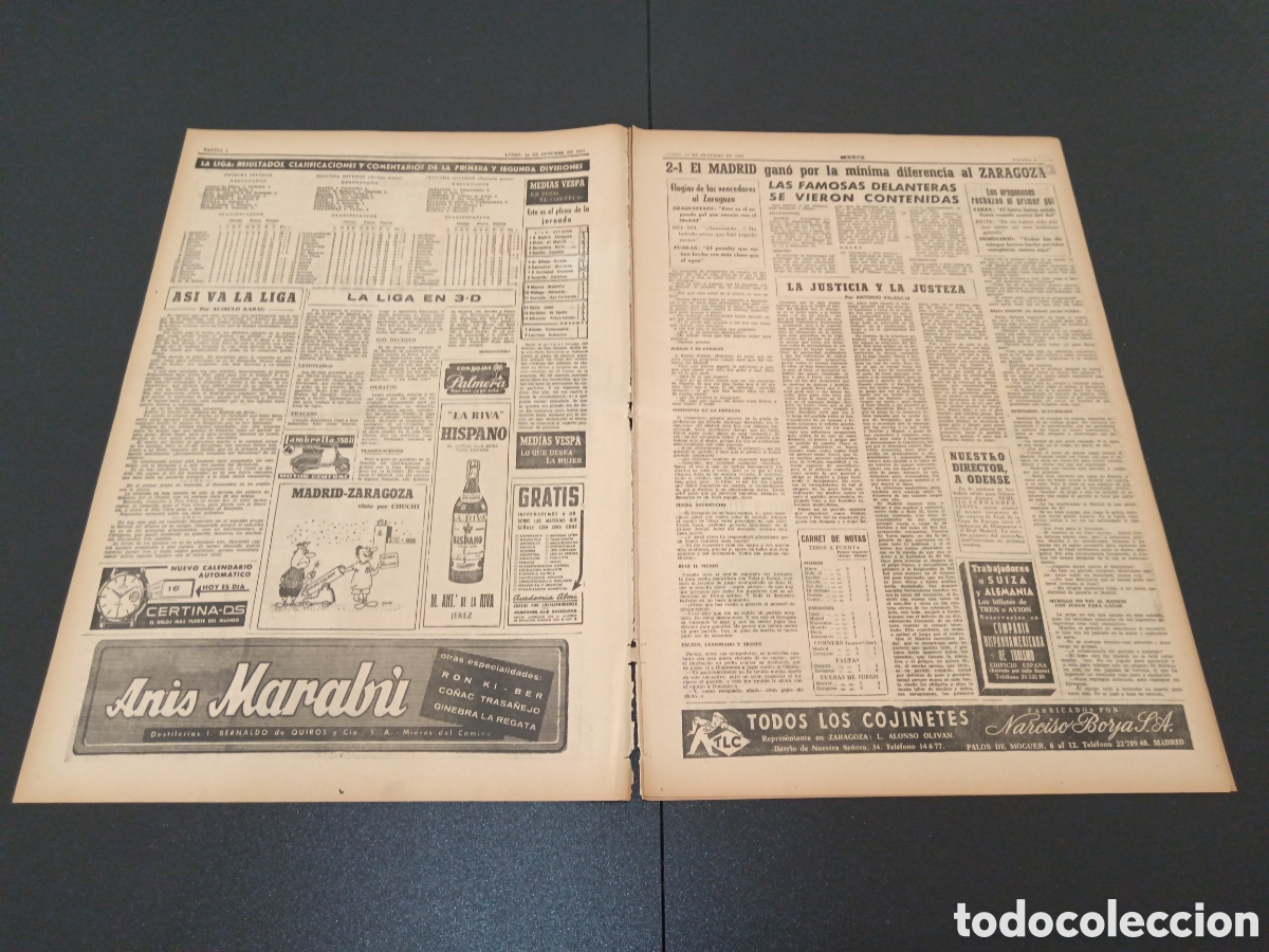 Coleccionismo deportivo: MARCA 16 DE OCTUBRE 1961 - Foto 2
