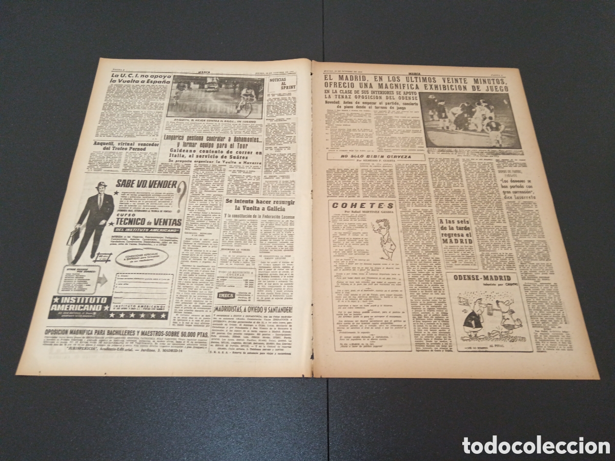 Coleccionismo deportivo: MARCA 19 DE OCTUBRE 1961 - Foto 2