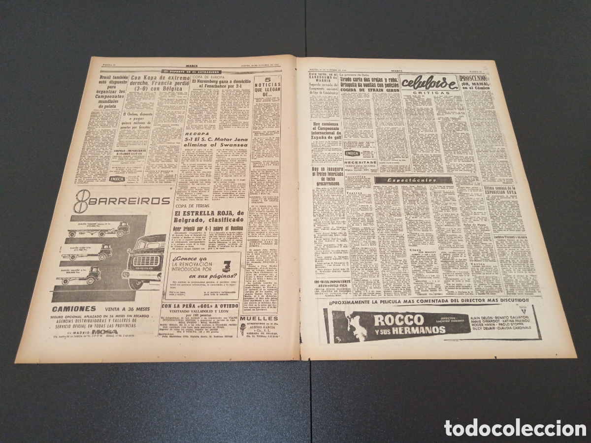 Coleccionismo deportivo: MARCA 19 DE OCTUBRE 1961 - Foto 4