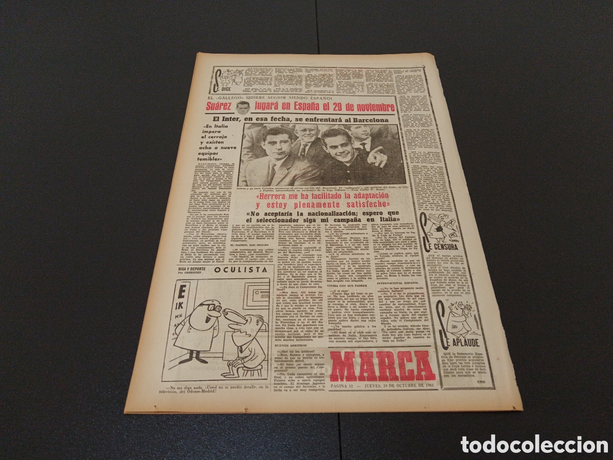 Coleccionismo deportivo: MARCA 19 DE OCTUBRE 1961 - Foto 5