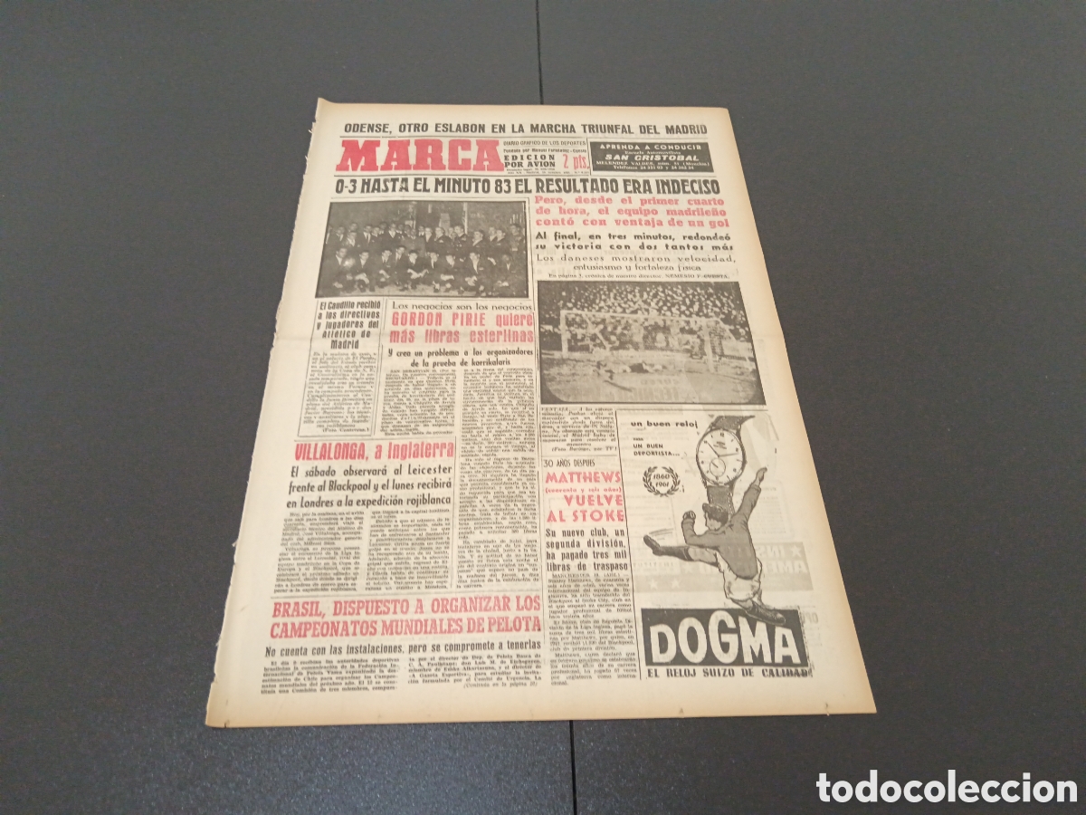 Coleccionismo deportivo: MARCA 19 DE OCTUBRE 1961 - Foto 1