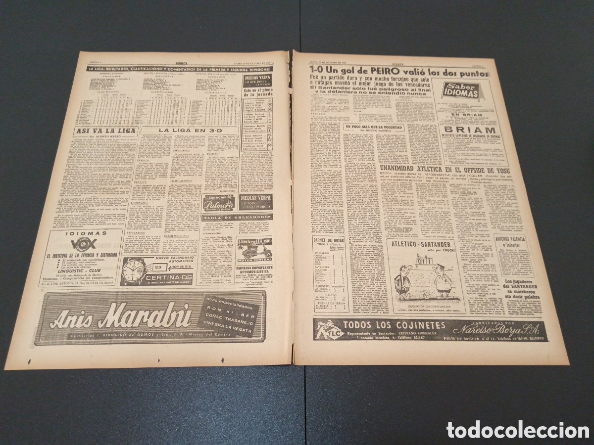 Coleccionismo deportivo: MARCA 23 DE OCTUBRE 1961 - Foto 2