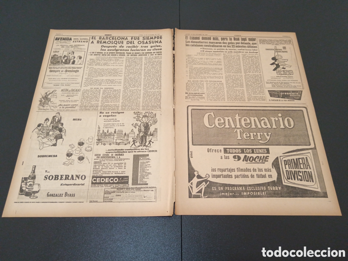 Coleccionismo deportivo: MARCA 23 DE OCTUBRE 1961 - Foto 3