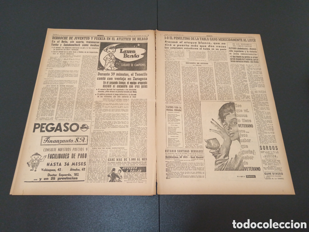 Coleccionismo deportivo: MARCA 23 DE OCTUBRE 1961 - Foto 4