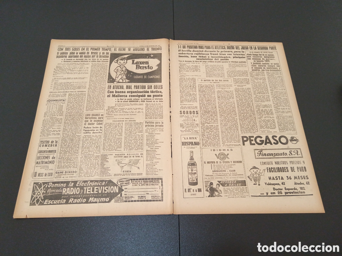 Coleccionismo deportivo: MARCA 30 DE OCTUBRE 1961 - Foto 4