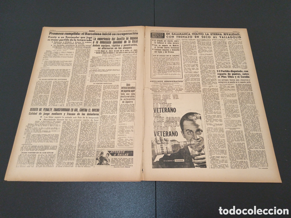 Coleccionismo deportivo: MARCA 04 DE DICIEMBRE 1961 - Foto 5