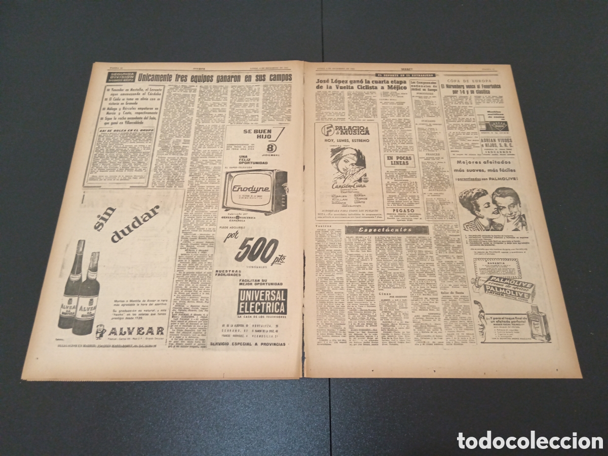 Coleccionismo deportivo: MARCA 04 DE DICIEMBRE 1961 - Foto 6