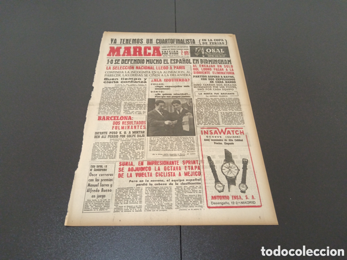 Coleccionismo deportivo: MARCA 08 DE DICIEMBRE 1961 - Foto 1