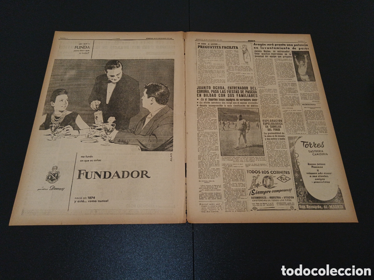 Coleccionismo deportivo: MARCA 24 DE DICIEMBRE 1961 - Foto 3