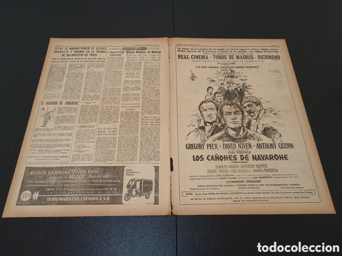 Coleccionismo deportivo: MARCA 24 DE DICIEMBRE 1961 - Foto 4